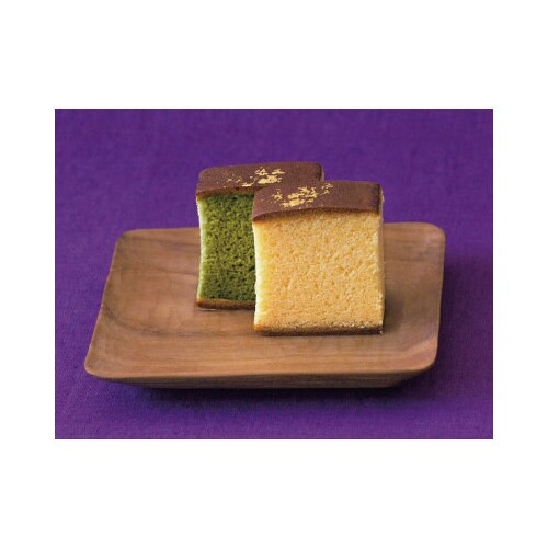 京・伏見 三源庵 抹茶金箔カステラ 1本 ×2