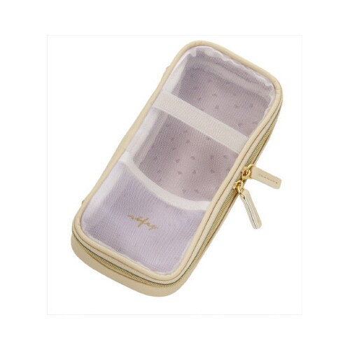 ノフェス ラウンドメッシュペンケース ホワイト×2