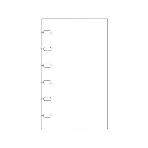 手帳リフィルガイドプロテクターポケット×10