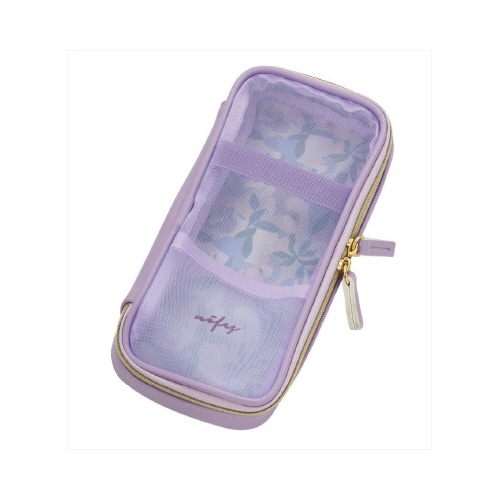 ノフェスラウンドメッシュペンケースバイオレット×2