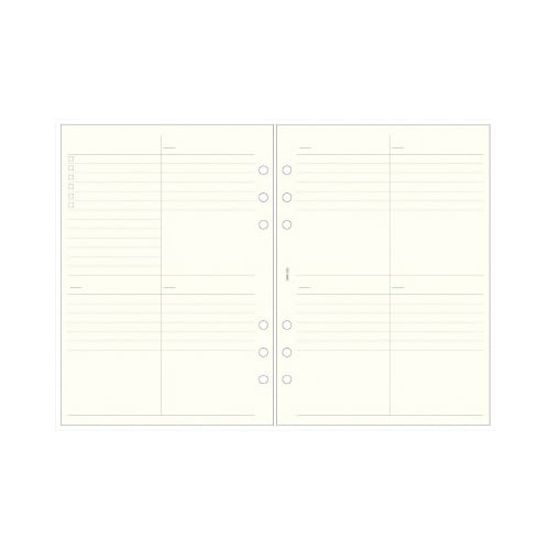 手帳 リフィル フリー週間 ブロック A5×5