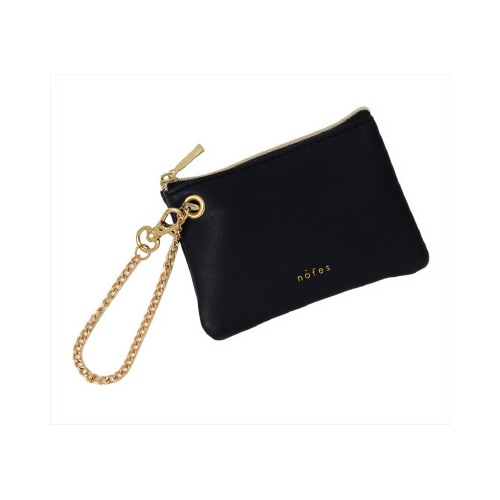 ノフェス リール付キー&パスポーチ ブラック 2個