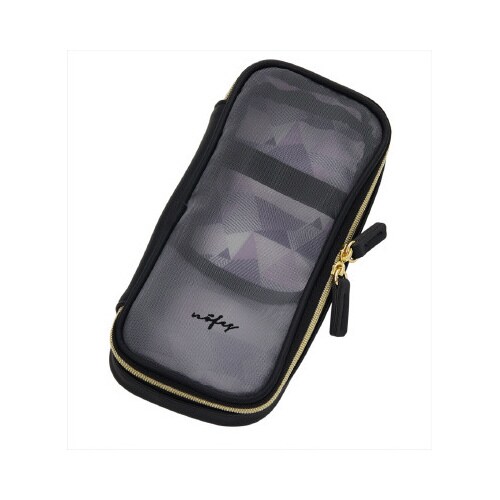 ノフェスラウンドメッシュペンケース ブラック2個