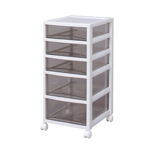 スーパークリアチェスト 浅3深2 クリアブラウン