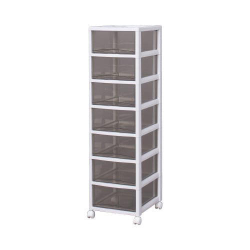 スーパークリアチェスト 深7 クリアブラウン