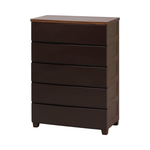 ウッドトップチェスト 幅72−5段 T