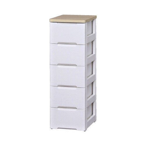 ウッドトップチェスト 幅32‐5 ホワイト/ペアー