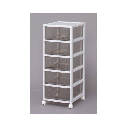 スーパークリアチェスト 深5 クリアブラウン