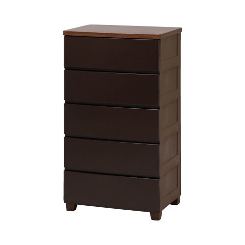 ウッドトップチェスト 幅55−5段 T