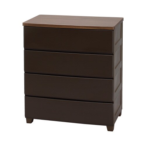 ウッドトップチェスト 幅72−4段 T