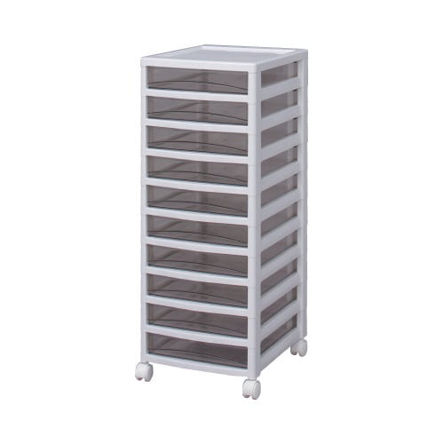 スーパークリアチェスト 超浅10 クリアブラウン