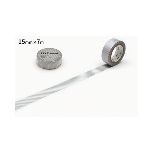 mt 1P ストライプ・シルバー