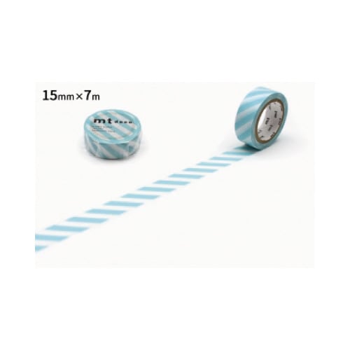 mt 1P ストライプ・ミントブルー