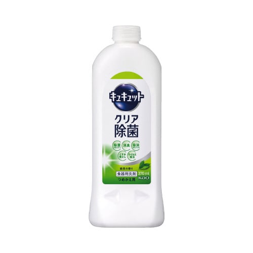 キュキュット クリア除菌 緑茶 詰替370ml×4