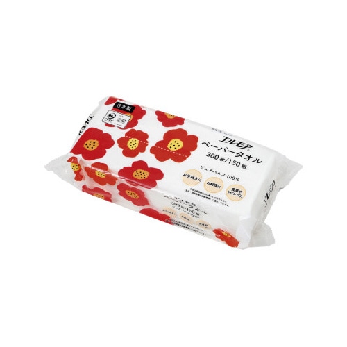 エルモア ペーパータオル フラワー 150組×36