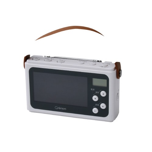 手回し充電ラジオテレビ付きPW色