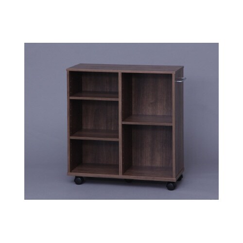 収納カート 幅600×奥行260 ブラウン