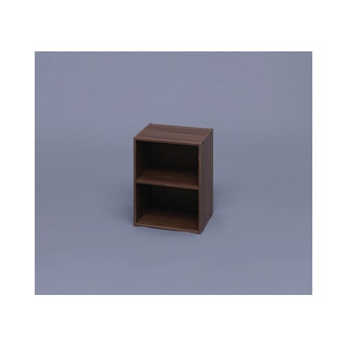 モジュールボックス可動棚 2段 ウォールナット