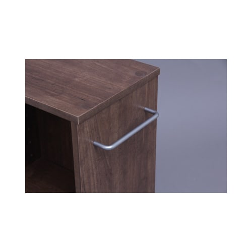 収納カート 幅600×奥行200 ブラウン