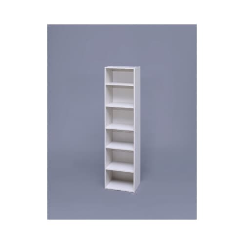 モジュールボックス可動棚 6段 オフホワイト