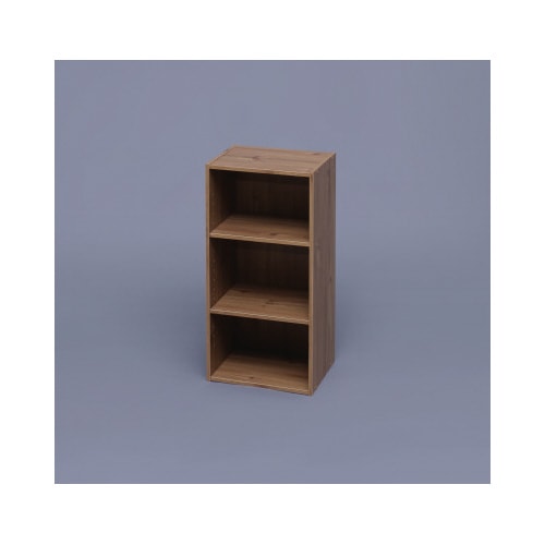 モジュールボックス可動棚 3段 ナチュラル