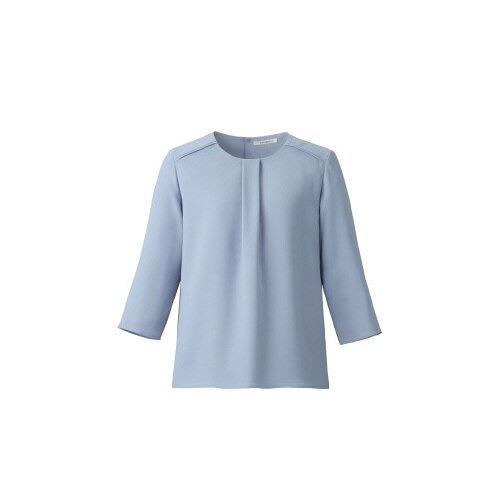 七分袖ブラウス BCB4101 ブルー L