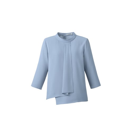 七分袖ブラウス BCB4102 ブルー L