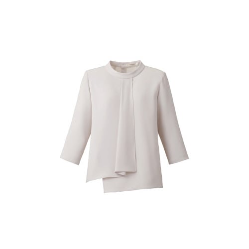 七分袖ブラウスBCB4102 シルバーグレイ LL