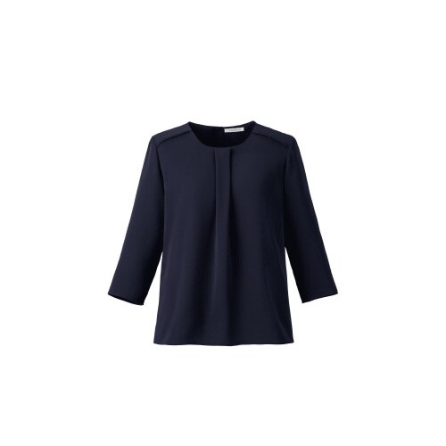 七分袖ブラウス BCB4101 ネイビー 3L