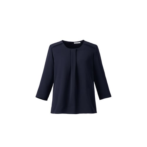 七分袖ブラウス BCB4101 ネイビー LL