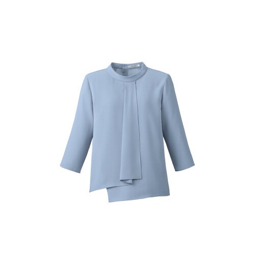 七分袖ブラウス BCB4102 ブルー M