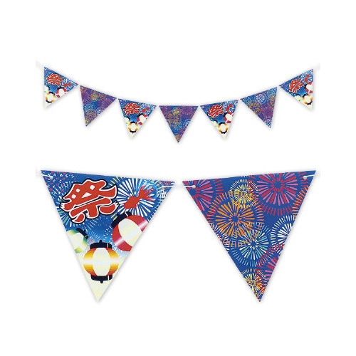 夏祭りフラッグガーランド