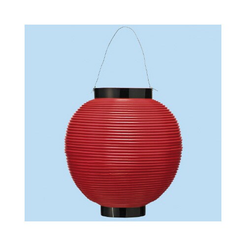 ポリ八寸丸提灯 レッド2個