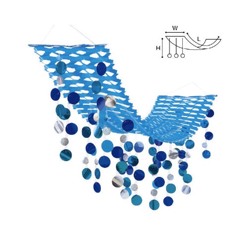 ブルードットプリーツハンガー