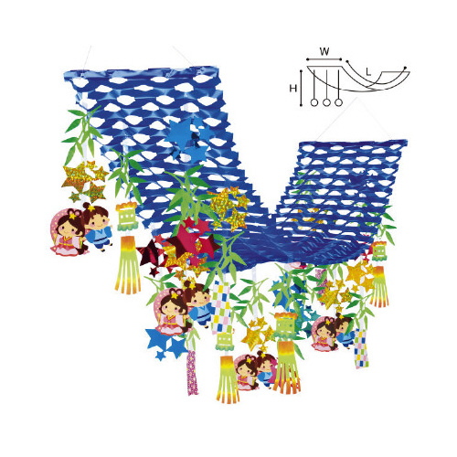 七夕短冊プリーツハンガー