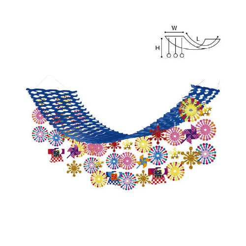 あざやか花火プリーツハンガー