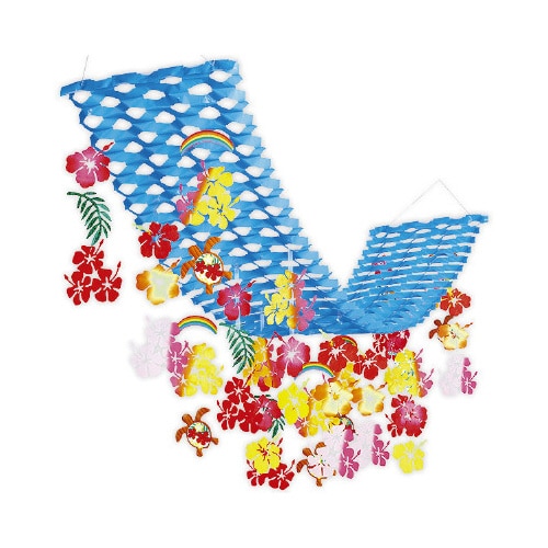 ハワイアントロピカルプリーツハンガー