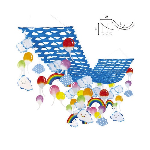 カラフルポップバルーンプリーツハンガー