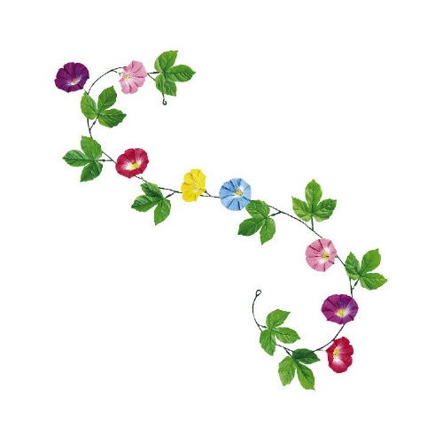 朝顔ガーランド10本