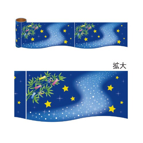 かんたんロール幕 七夕
