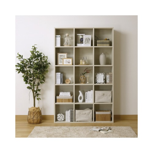 グリッドシェルフW1240H2053アイボリー