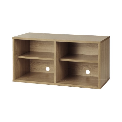 組立式木製収納ボックスワイド オープンタイプ