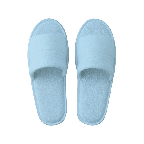 使い捨てパイルスリッパ ブルー×20
