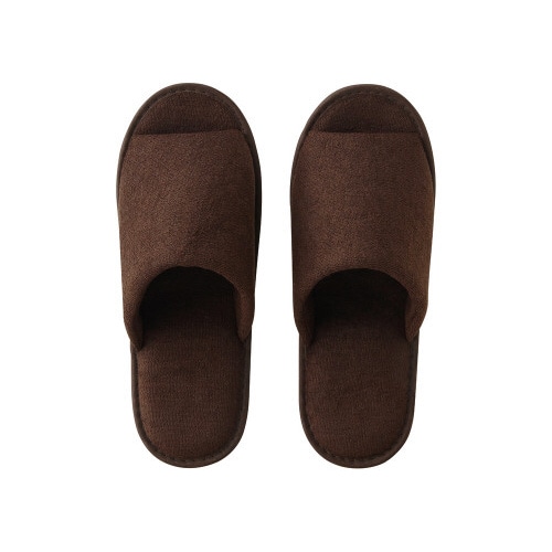 パイル地携帯スリッパ DC ブラウン×100