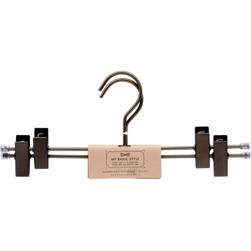 アルミボトムハンガーブロンズ2本×6セット