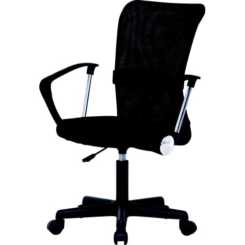 メッシュバックチェア ハンター 肘付 BK