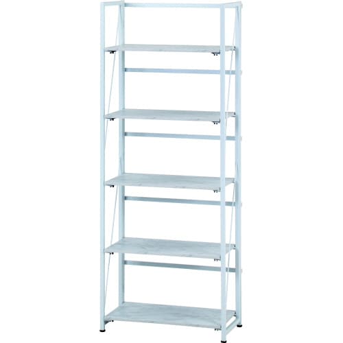 折りたたみシェルフ アロン5段 ストーン