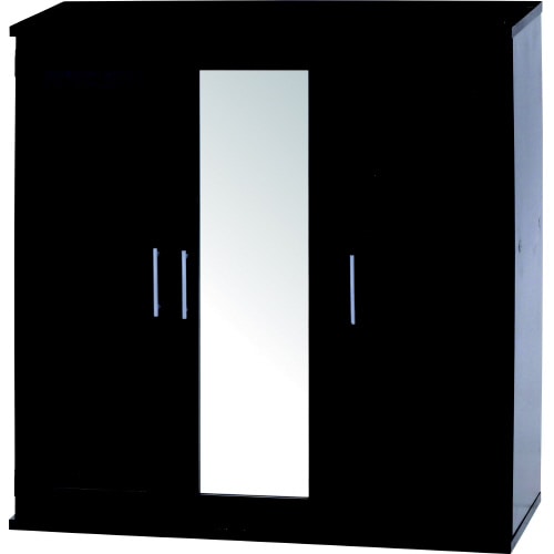 ルーバー&ミラー付きシューズボックス90幅 BR