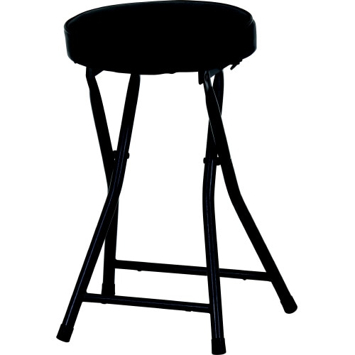 折りたたみスツールPU BK 4脚