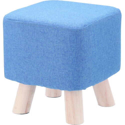 ミニファブリックスツール スクエア ブルー